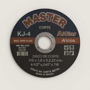 Disco de Corte FINO 115x1,0x22,2mm (4,1/2pol) - ALCAR MASTER