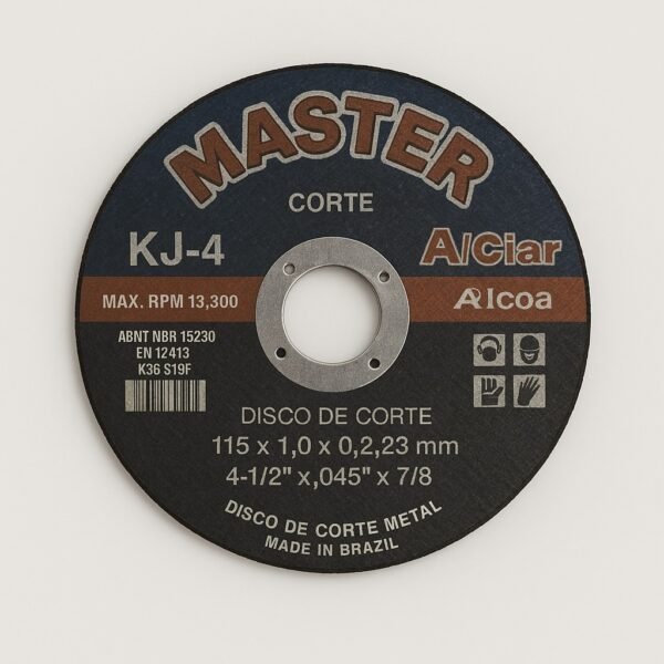 Disco de Corte FINO 115x1,0x22,2mm (4,1/2pol) - ALCAR MASTER